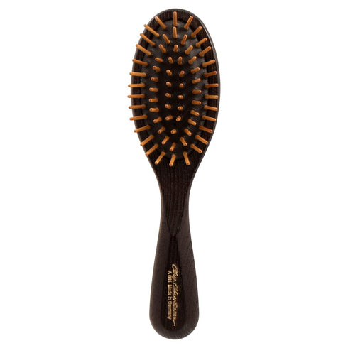 Chris Christensen Dog Brush, 20 mm Oval - Wood Pin Series, 100% Static-Free, Real Wood Pins, Reduces Painful Pulling,