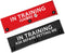 Humorous Dog Leash Sleeve in Training Ignore - Fun Dog Leash Wrap with Alert Design, Includes Red and Black 2 Sleeves