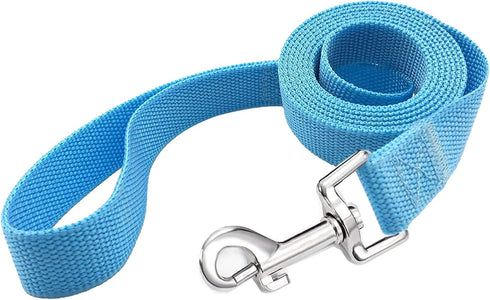 4FT/5FT/6FT Strong Dog Leash, Nylon Dog Leashes for Small Medium Large Dogs (Blue, 1 in x 15 ft)