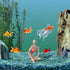 Sandstone Thinker Statue, Fish Tank Decorations, Abstract Aquarium Ornament for Home Office