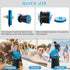 19.7"H XXL Portable Toilet - Adjustable Foldable Camping Toilet, Luggable Loo with Lid, Strap,Toilet Bag for Camping