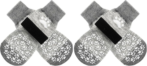 EXPAWLORER Anti Slip Dog Socks, Dog Shoes for Hot Pavement, Booties for Small Medium Large Senior Dogs, Traction Control