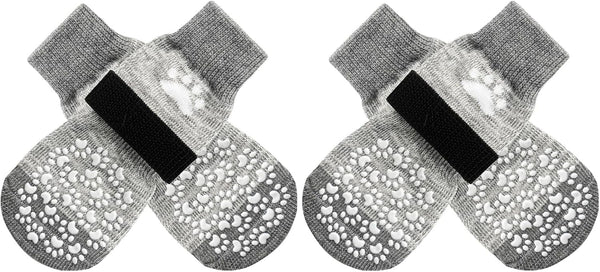 EXPAWLORER Anti Slip Dog Socks, Dog Shoes for Hot Pavement, Booties for Small Medium Large Senior Dogs, Traction Control