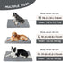 Lesure Waterproof Dog Bed for Medium Dogs - Outdoor Bed with Oxford Fabric, Removable Durable Cover, Machine Washable