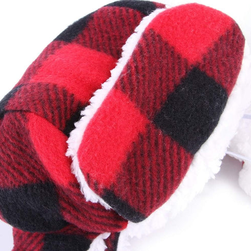 Stock Show Pet Trapper Hat, Classic Plaid Pet Birthday Hat for Dogs, Festive Christmas Holiday Accessory
