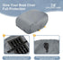 600D 18W 20D 14H inch, Explore Land Boat Folding Seat Cover - Waterproof Heavy Duty Boat Folding Chair Cover - x x Grey
