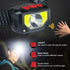 LED Rechargeable Headlamp, 4 Pack Flashlight with Motion Sensor for Outdoor Camping, Biking, Running