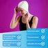 Sporti Bubble Swim Cap for Women, Anti-Slip Interior Grip, Latex/Rubber, Keeps Head Warm