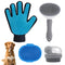 4Pcs Dog Shower Grooming Kit - Soft Silicone Pet Shampoo Massage Dispenser and Grooming Shower Brush