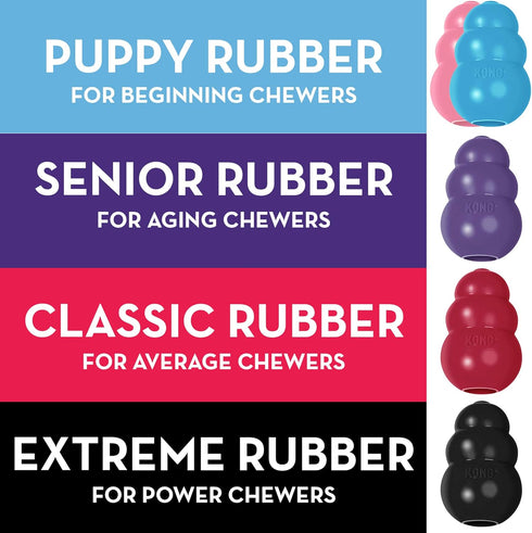 KONG Classic Dog Toys with Easy Treat Peanut Butter, 8 Ounce, for X-Large Dogs