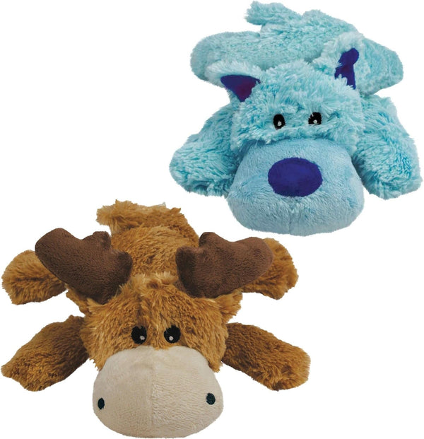 KONG Cozie Marvin The Moose Plush Dog Toy and Medium Cozie Baily