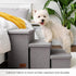 Dog Stairs for High Beds 17.1" H, Folding Steps for Small Medium or Large Dogs with Storage, Cat Ramp for Car, 200 lbs