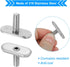 PATIKIL T Slot Bolt Replacement, 316 Stainless Steel Kayak Rail Track Screws Mini Rail Bolts 4 Pack