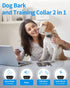 PaiPaitek 2 in 1 Dog Bark and Training Collar, Smart Shock Collar for Large Dogs with Remote 3300ft Range