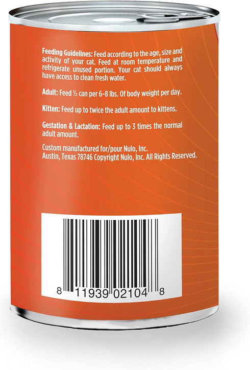 Nulo Freestyle Cat & Kitten Wet Pate Canned Food, Premium All Natural Grain-Free, 12.5 Oz (Pack of 12)