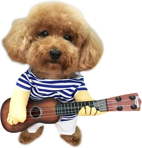 NACOCO Pet Guitar Costume Dog Costumes Cat Halloween Christmas Cosplay Party Outfit Clothes (L)