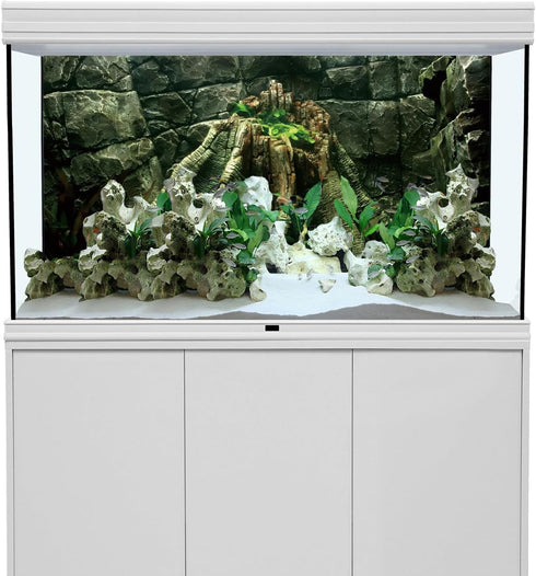 AWERT 72x24 inches Stone Aquarium Background, River Bed & Lake Vinyl Fish Tank Background