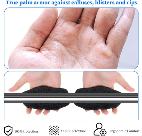 Elegaperma 4pcs Weight Grip, Workout Grips, Rubber Gym Grip, Anti-Slip Weightlifting Grips for Women & Men Gym Training