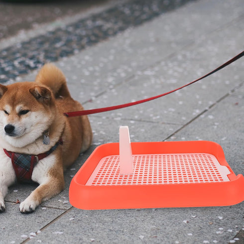 17.7x14x2 Inches ULTECHNOVO Mesh Dog Toilet Tray Lightweight Anti-Slip Easy Clean Removable Mesh Top for Indoor Puppy