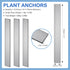 Aquarium Plant Over Weight Anchor about 15 Pcs Plant Weights Anchors for Fish Tank 5 Inch Can Cut Metal Strips 250g Weight Anchor for Live Plants Reinforced Weight Prevents Floating by Amyhill