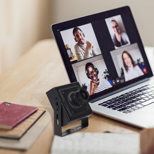 EIMSOAH 3.6mm 85 H.265 H.264 (8MP) Small IP Camera, Lens Degree View Angle Built in Mic HD Indoor Security Camera