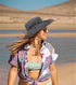 Summer Sun Hat for Men & Women, Beach Wide Brim Outdoor Protection Packable Mesh Bucket Cap