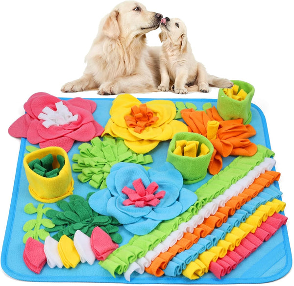 ORIA Snuffle Mat for Dogs, 15.4 x 15.4'' Slow Feeder Mat for
