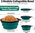 Collapsible Dog Bowls - 2 Pack Large Size for Dogs, Portable Water Bowl for Outdoor Hiking & Traveling