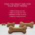 16oz. 4 Count Blue Buffalo Bones Natural Crunchy Dog Treats Medium Dog Biscuits Beef, Bag