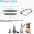 ddLUCK Multi-Functional Collapsible Pet Bathtub, Portable Indoor Outdoor Washing Tub for Small Pets