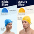Spandex Swim Cap with Protective Layer, Comfortable Swimming Cap for Women, Men, Adults, and Kids