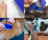 Hsathoac 9 Pieces Pet Flea Lice Comb, Dog And Cat Tear Stain Remover Comb, Remove Eye Mucus Crust Dandruff Floating