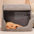 BXEBUI 30D Cozy Extra Large Dog Bed House, Memory Sponge, Dog House Indoor, Plush Dog Cave Bed Crate Cushion