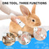 Lyrzzey 2 1 Guinea Pig & Rabbit Grooming Kit in Cordless Hair Clipper & Nail Grinder for Small Animals Low-Noise