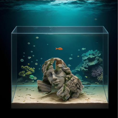 Reptile Cave Hideout Tank Accessories, Aquarium Hideaway Cave Decorations for Amphibians, Betta Fish, Shrimp, Lizards