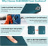 Backpacking Inflatable Seat Cushion, Self Inflating Memory Foam Stadium Seat Cushion Lightweight Camping Chair Pad