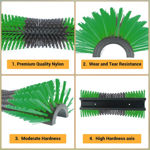 TrailBlaze 4Pcs Livestock Scratching Brush Kit - Extra Large Size, Upgraded Horse/Goat/Cow/Cattle Scratcher Brush, Itch