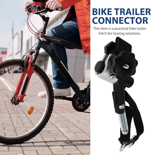 Universal Bike Trailer Hitch Connector Coupler: Quick Release Bicycle Trailer Hitch Adapter for Cycling Accessories