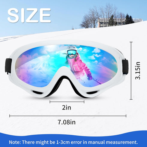 Snowboard Ski Goggles, Windproof Dustproof Glasses for Men Women, Cycling Goggles