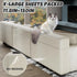 ?NO PINS Pain? Cat Scratch Furniture Protector Thicken Self-Adhesive Single Side Couch Protector from Cat Claws,Furniture Protectors from Cats Scratching,Anti Cat Scratch Deterren Protectors 150"x12"