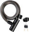 ROCKRBOS Bike Cable Lock with 2 Keys & 1 Mount Bracket, ABS Lock Shell for Bike/Gate/Scooter