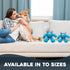 Flourish Pets 3 in 1 Dog Chew Toys for Aggressive Chewers, Non-Toxic, Long-lasting Plush Toys, Small, Blue Monster