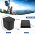 Hapoon XL Portable Folding Camping Toilet with Lid - Travel Portable Potty for Adults, Car Toilet, Light Black