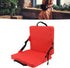 1PCS Jeanoko Stadium Folding Chair Cushion with Back Support, Foldable Stadium Seat Cushion,Storage Pocket for Lawn