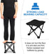 Alasum Folding Fishing Chair Portable Outdoor Barbecue Folding Chair with Mini Stool and Carry Bag for Beach Hiking