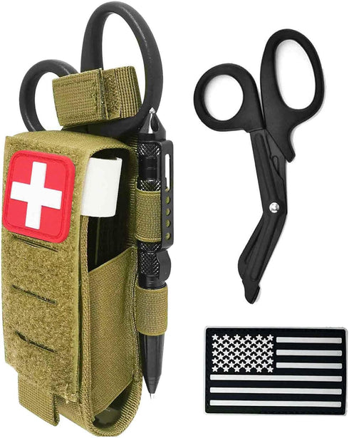 1000D Laser Cut Tactical Molle Tourniquet Holder, Molle Medical Trauma Shears Pouch