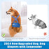 Idepet 3 Pack Belly Bands for Male Dogs with Suspender Detachable, Male Dog Belly Bands Washable Doggie Boy Diapers