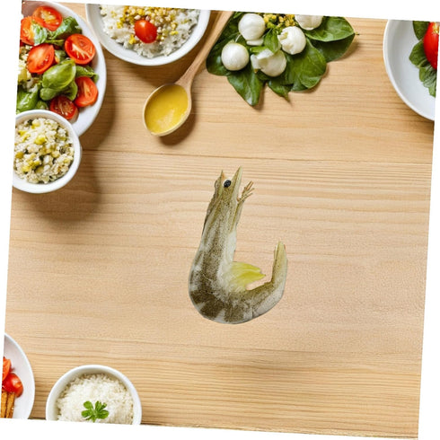 5pcs ARTIBETTER Artificial Shrimp Sea Fake Shrimp Model Plush Lifelike Ornament for Decor Simulation Plush Food Photo