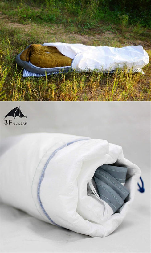 Tyvek Sleeping Bag Cover Liner, Waterproof Bivy Bag for Camping, Ventilate Moisture-Proof Warming Inner Liner