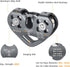 LIXADA Zipline Pulley 30KN Trolley Rescue for 1/4 5/16 3/8 1/2 Cable, Holds Up to 6700lbs